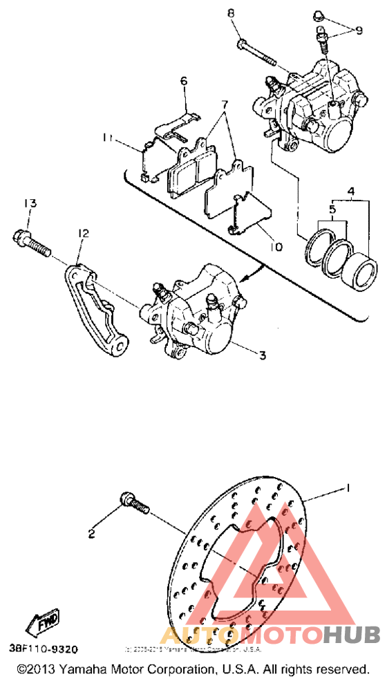 Задний суппорт