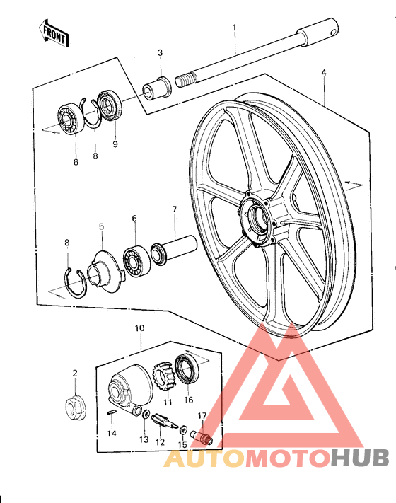 Front wheel/hub