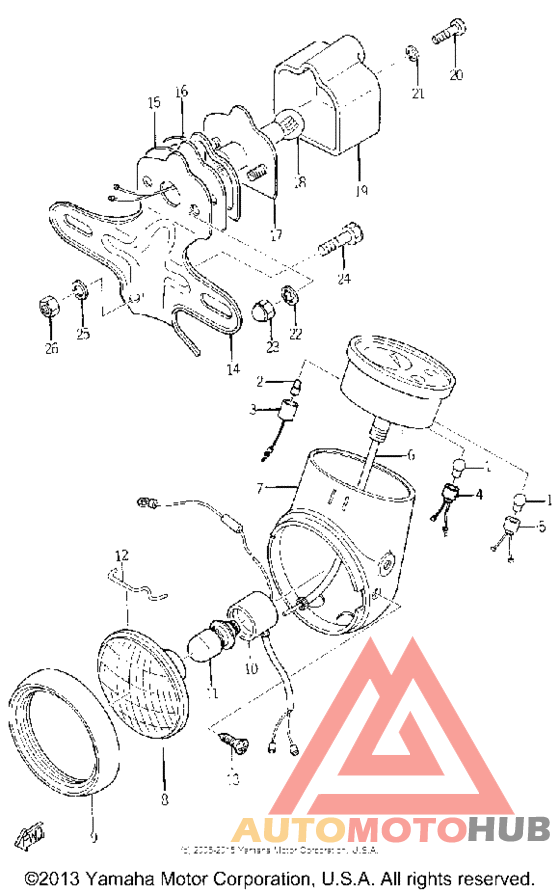 Head lamp - tail lamp