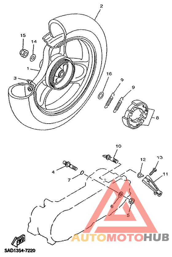 Переднее колесо