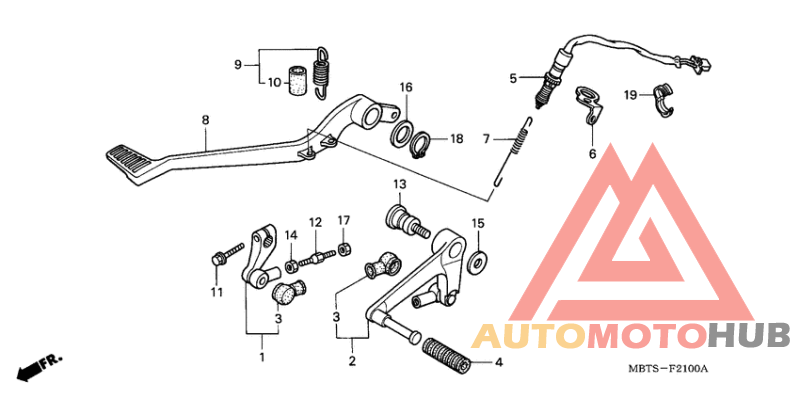 Brake pedal assy