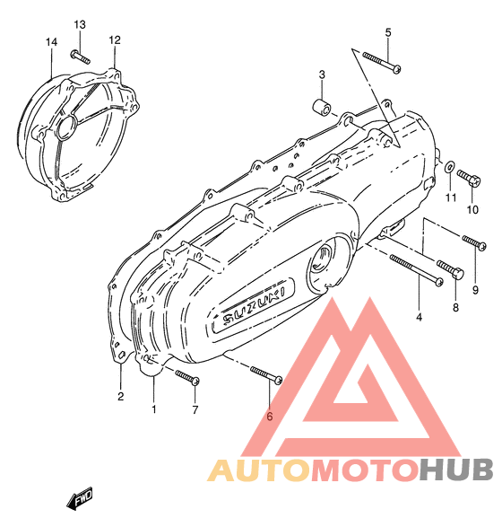 Crankcase cover ass`y  (v