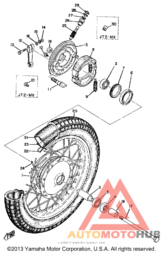 Переднее колесо
