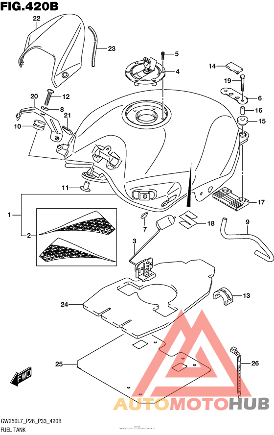 Fuel Tank (Gw250Zl7 P28)