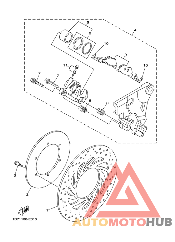 Задний суппорт