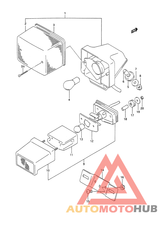 Задний фонарь