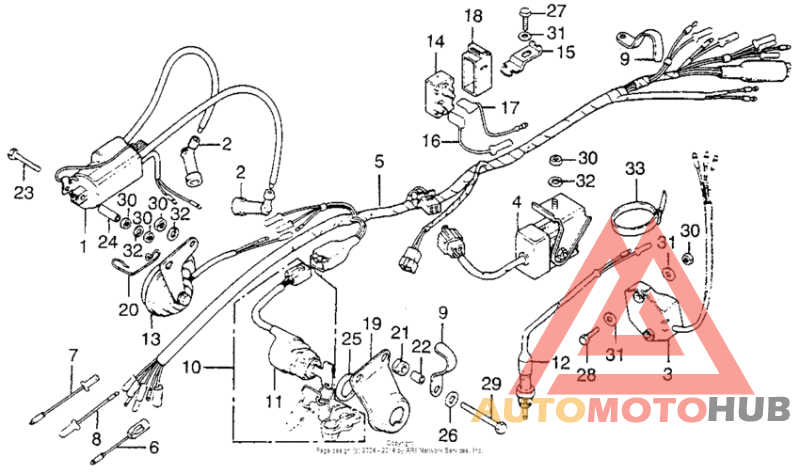 Wire harness + ignition coil