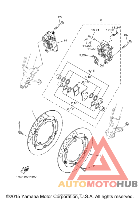 Передний суппорт