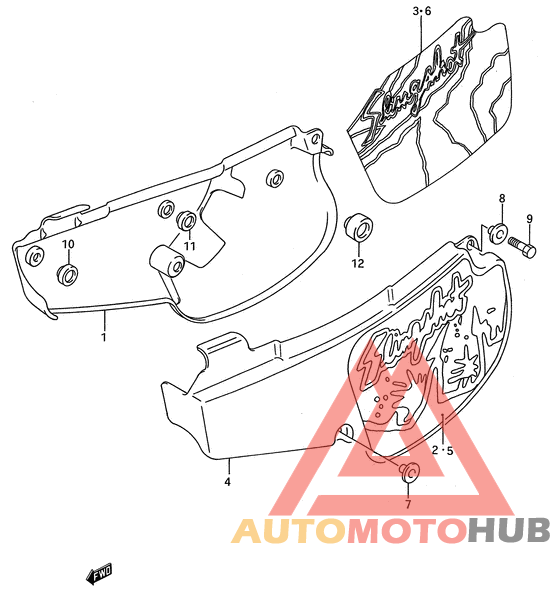 Обтекатель задний