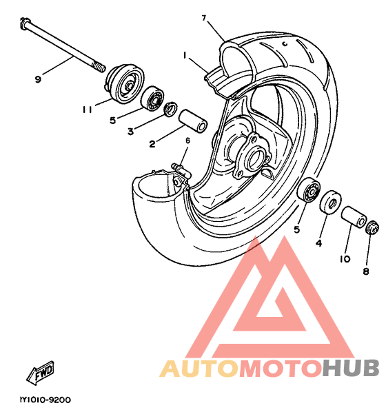 Переднее колесо