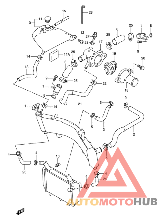 Радиатор hose