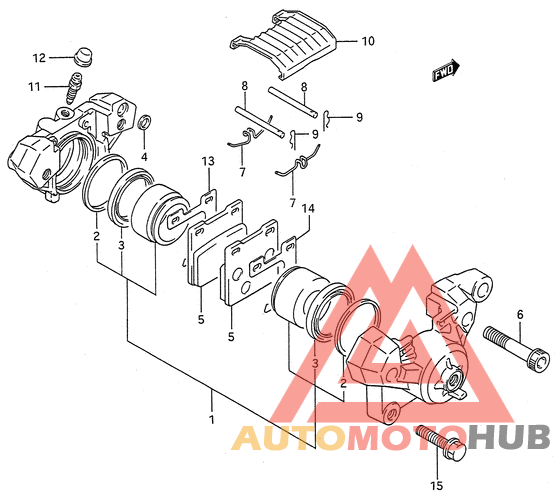Задний суппорт
