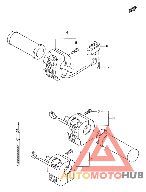 Рулевой переключатель