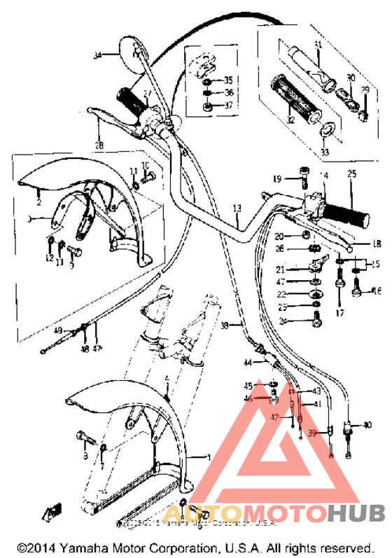 Handle - front fender