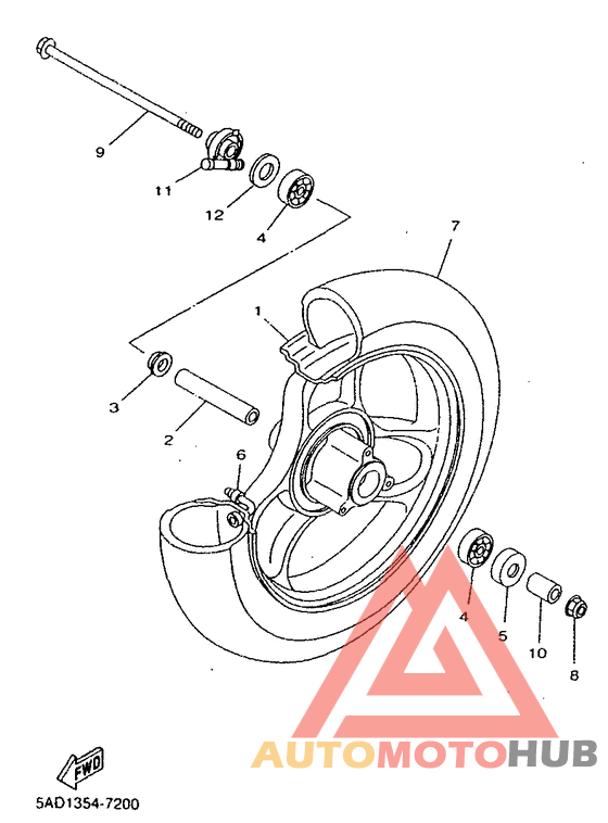 Переднее колесо