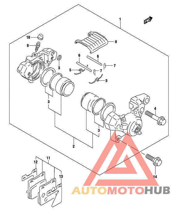 Задний суппорт