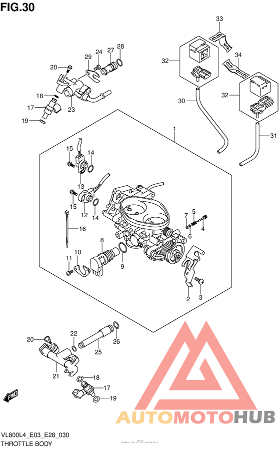 Throttle Body (Vl800Cl4 E03)