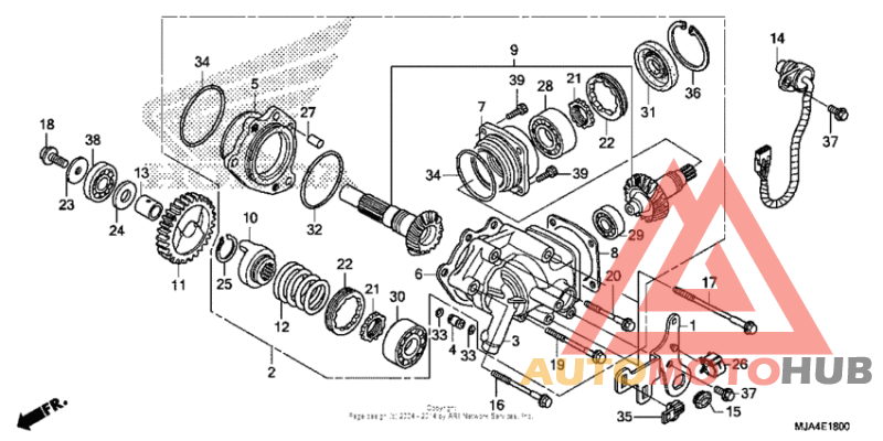 Side gear case