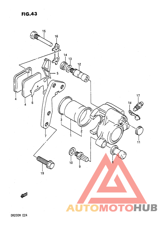 Передний суппорт тормозной