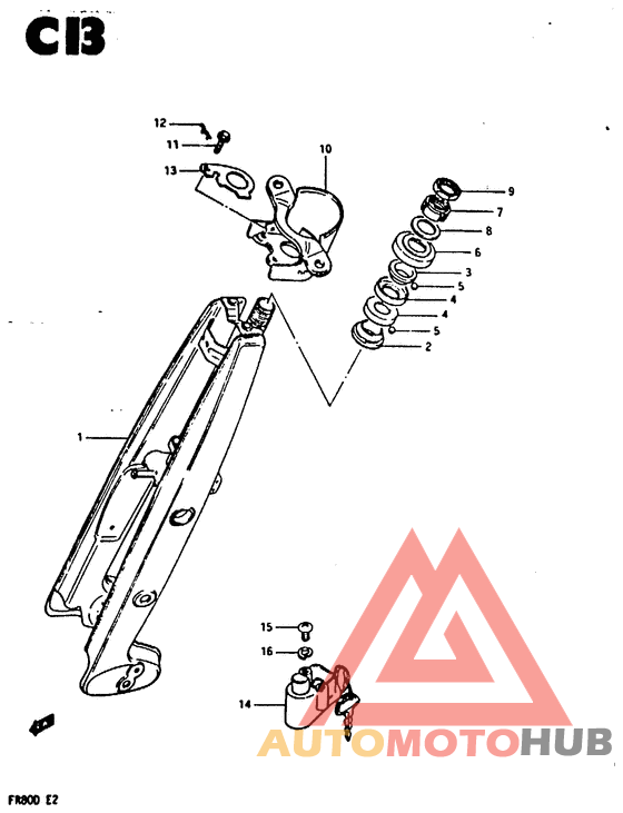 Вилка передней оси