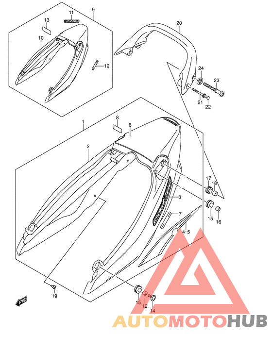 Обтекатель сидения