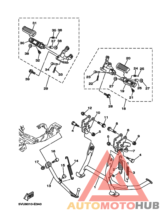 Support & repose pied