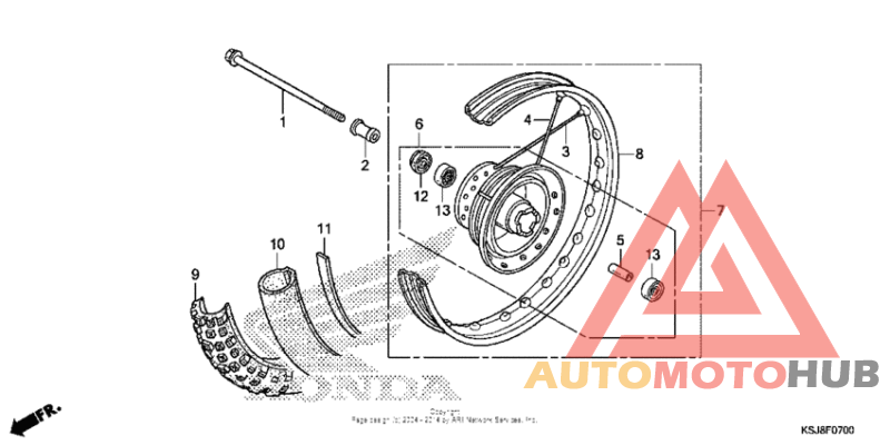 Переднее колесо