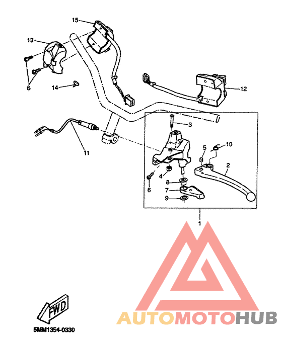 Handle switch. lever