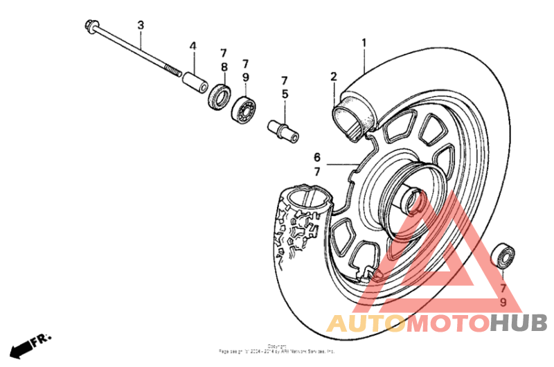 Переднее колесо