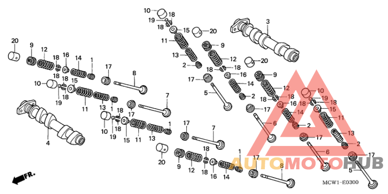 Распред вал/клапана