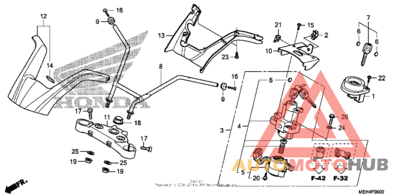 Handlebar + top bridge