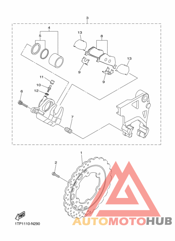 Задний суппорт