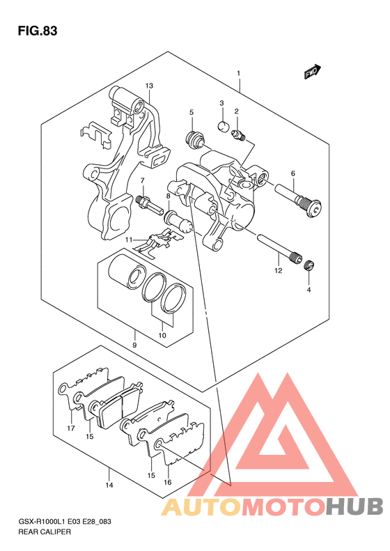 Задний суппорт