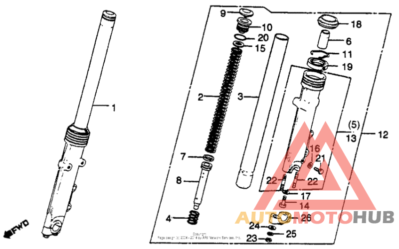 Cb750k/lfront fork 79-80