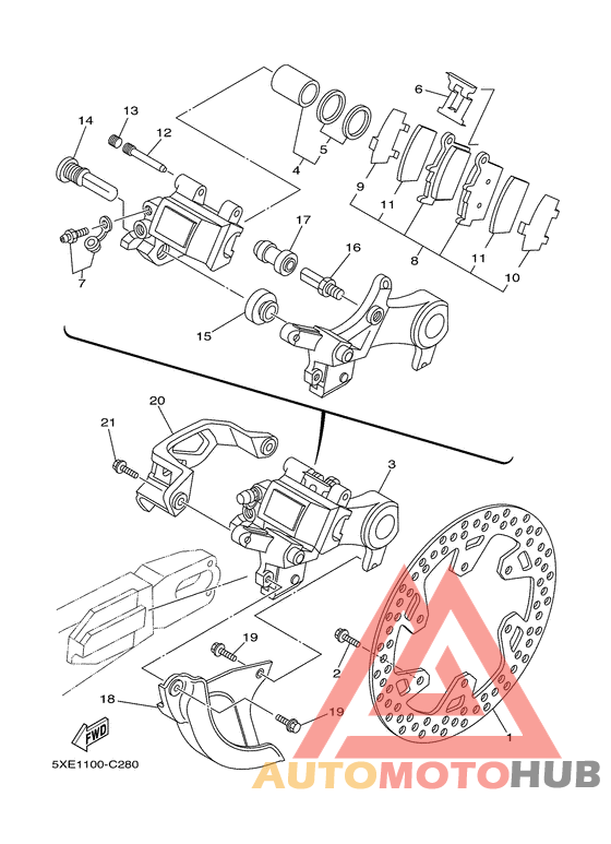 Задний суппорт