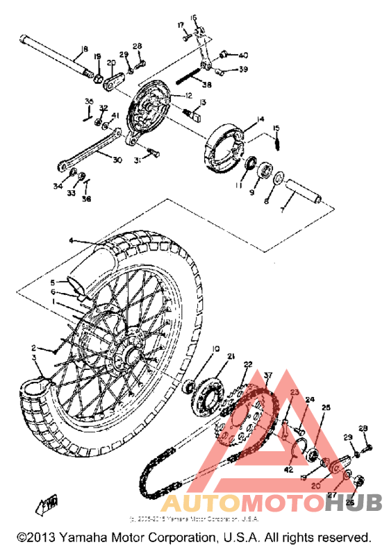 Переднее колесо