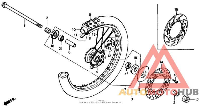 Переднее колесо