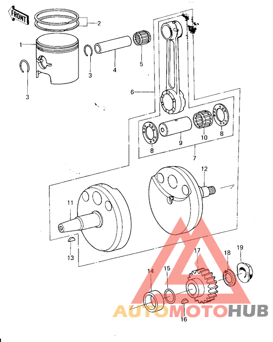 Crankshaft/piston