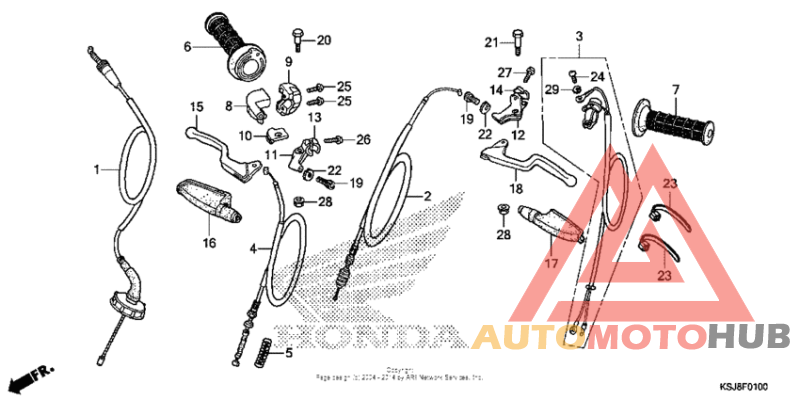 Handle lever + cable
