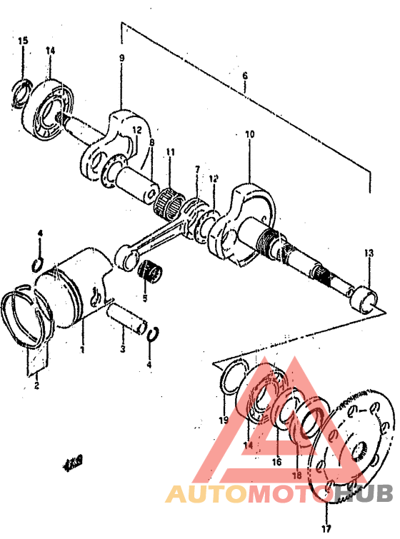 Вал коленчатый