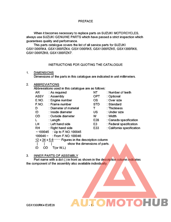 Catalog preface
