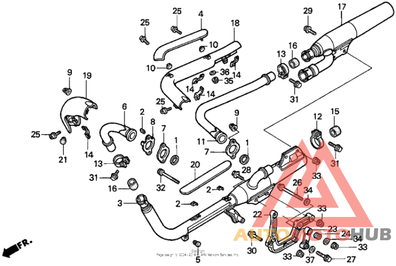 Vt1100c2muffler