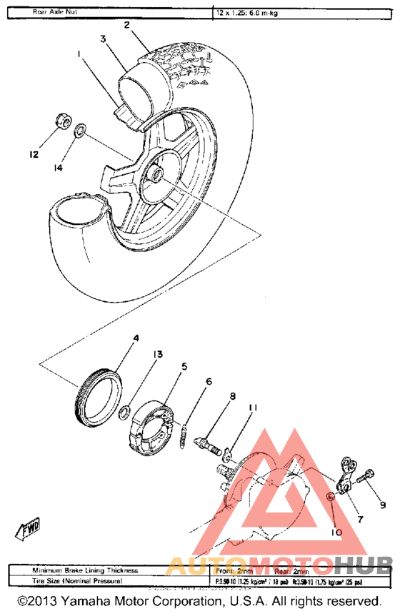 Переднее колесо