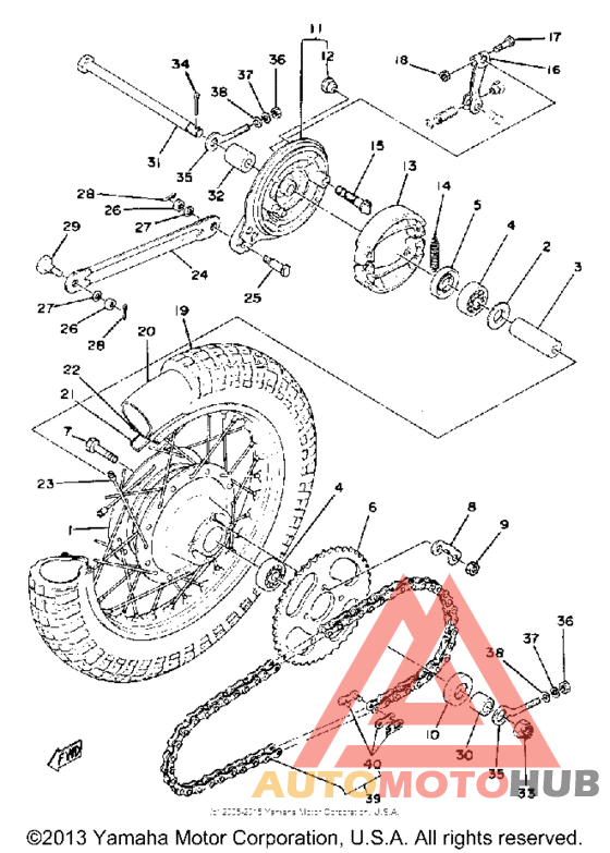 Переднее колесо