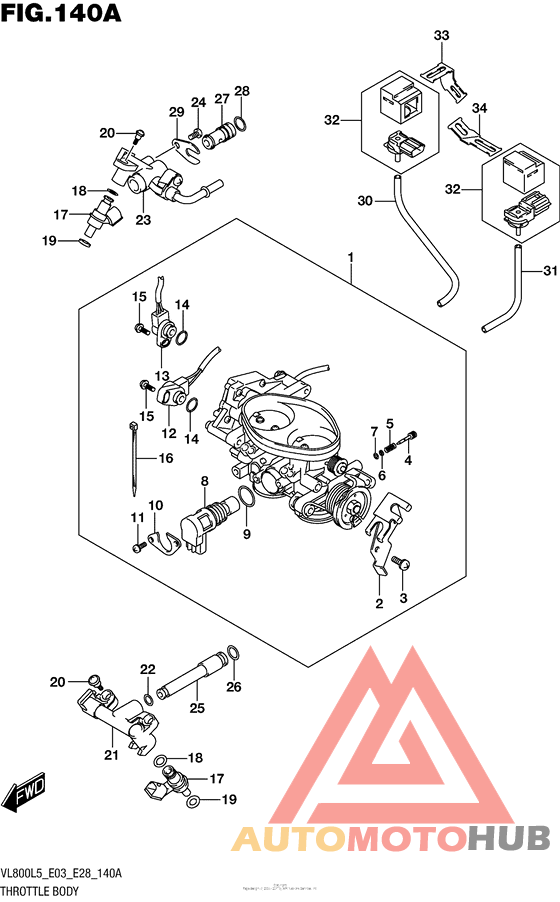 Throttle Body (Vl800L5 E03)
