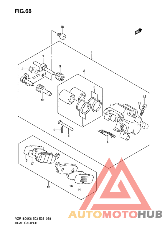 Задний суппорт