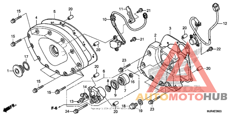 Front cover + transmission cover