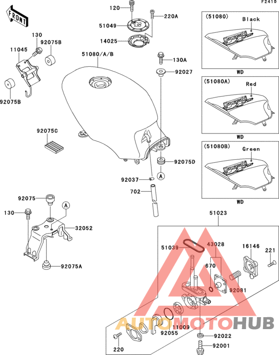 Fuel tank(1/2)(ex500-e1)