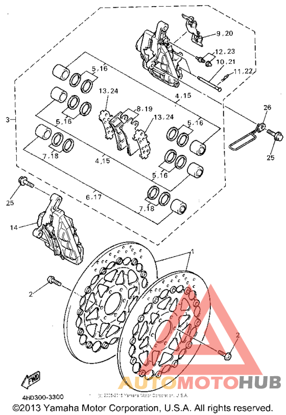 Передний суппорт