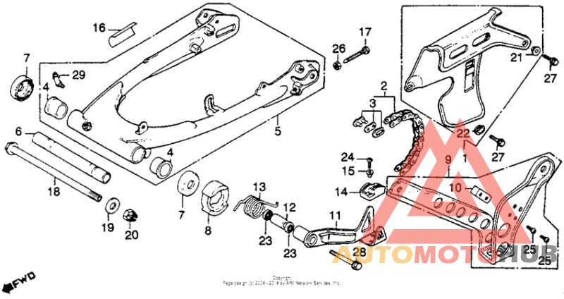 Swingarm + drive chain